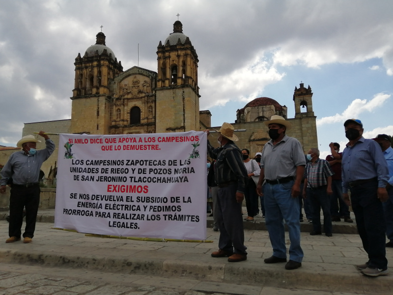 campesinos subsidios CFE Oaxaca